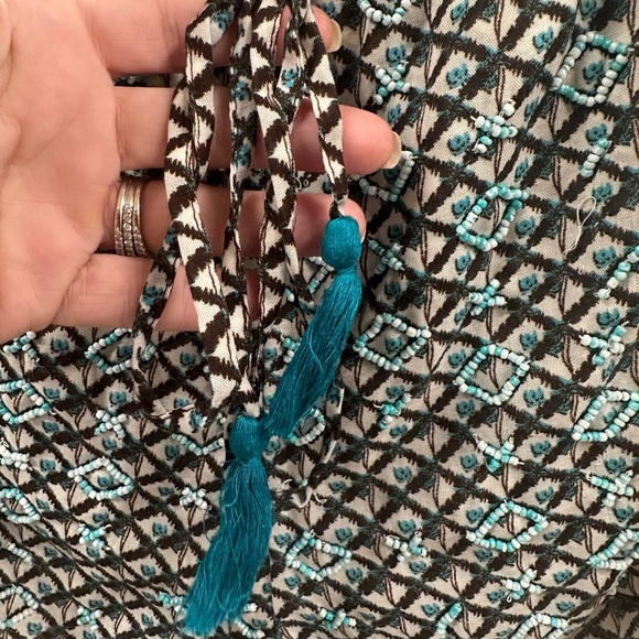 Zara Stylish Blue Patterned Women's Shorts - Picture 5 of 8